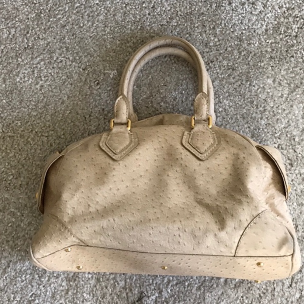 Marc Jacobs ostrich print handbag